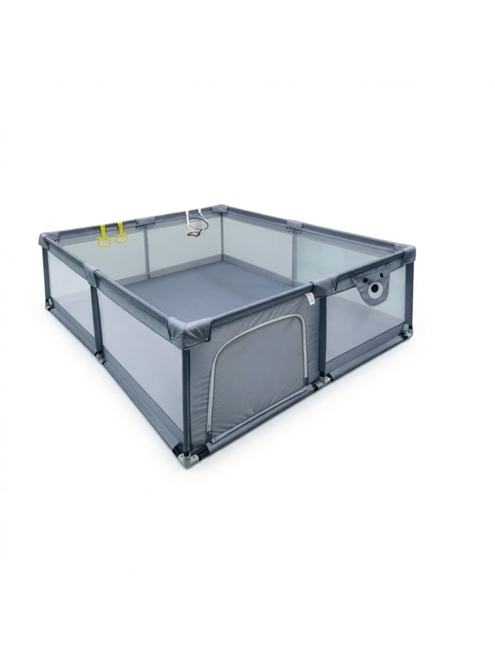 Laufstall in Grau - (B)150 x (H)65 x (T)180 cm