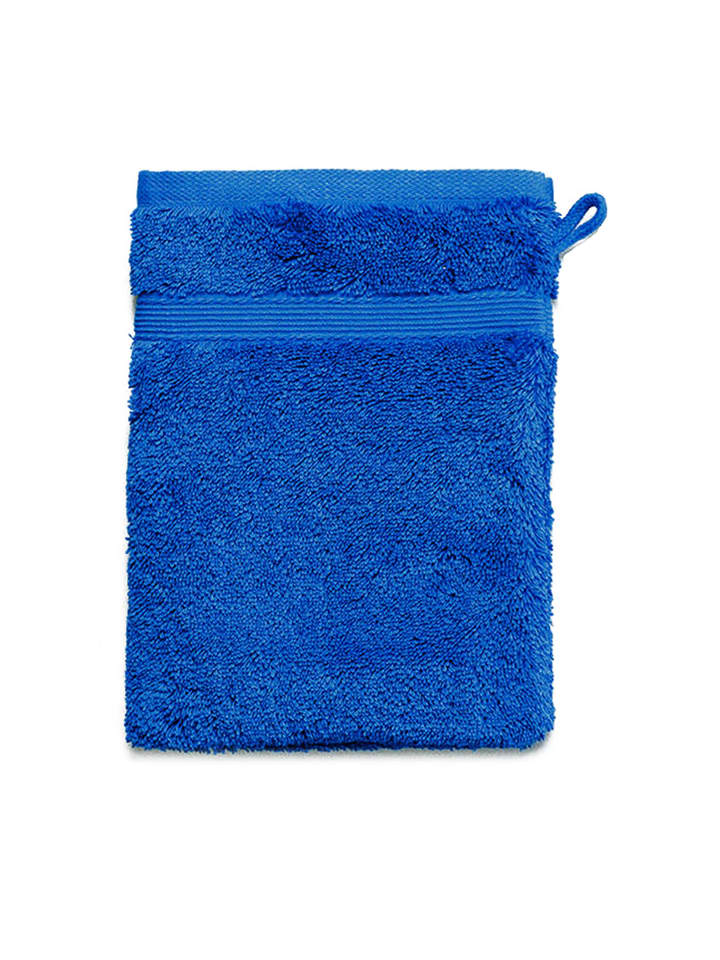 Waschhandschuh Avantgarde in Royalblau