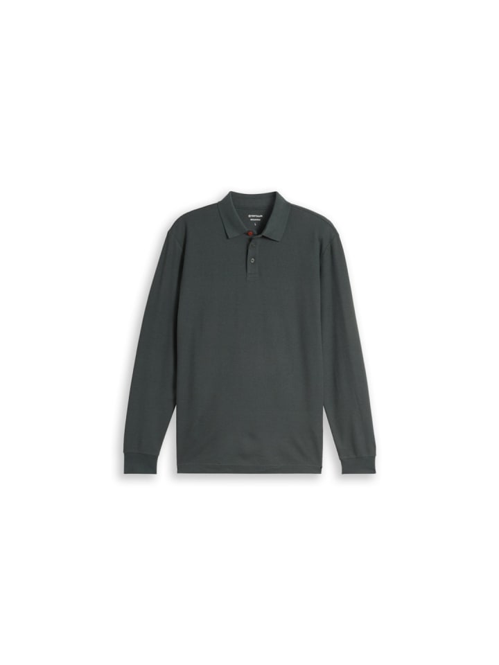 Langarmshirt in darkest olive