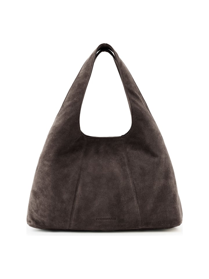 Paz Essential Schultertasche Leder 46 cm dark brown 1