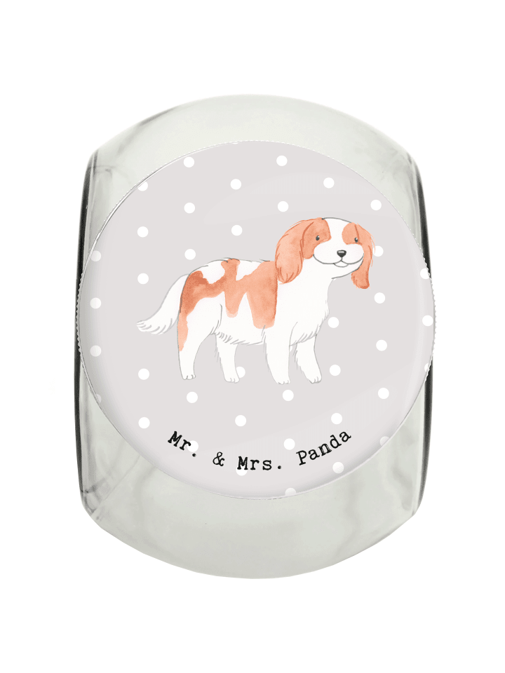 Leckerli Glas Cavalier King Charles Spaniel Leb... in Grau Pastell