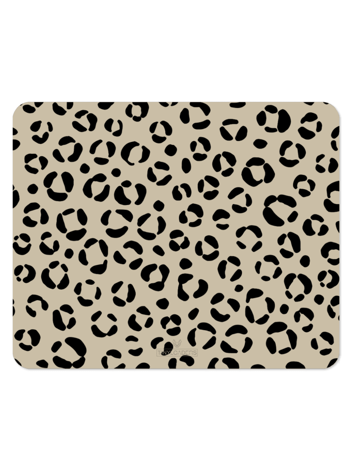Praktische Bodenmatte Hochstuhl Spielmatte 110 cm x 95 cm Leopard
