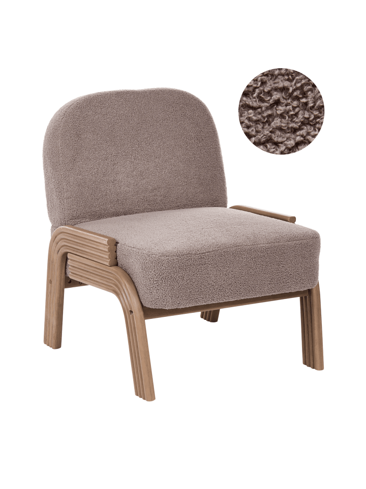 Sessel ORTEN in Beige/Braun - (W) 65 x (H) 78 x (L) 79 cm
