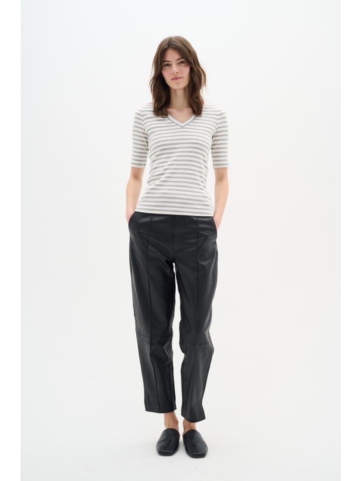 T-shirt DagnaIW Slim fit in Medium Grey/Whisper White