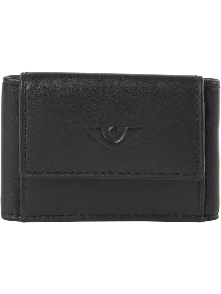 Soft Valentin Geldbörse Leder 9 cm schwarz