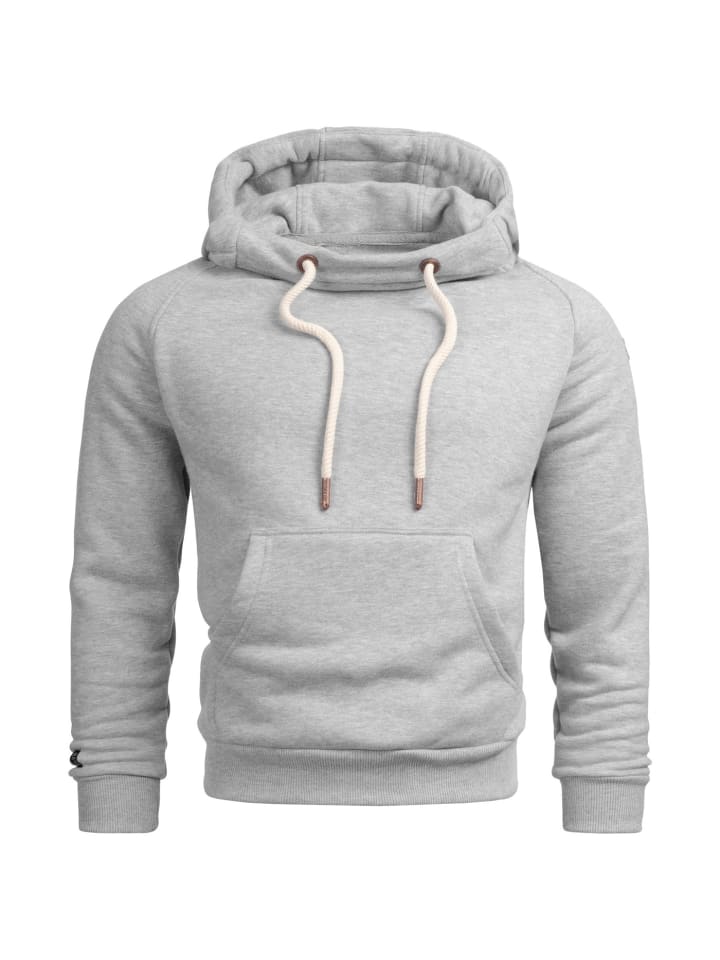 Hoodie Alessandro Salvarini Herren Hoodie AS291 in Hellgrau
