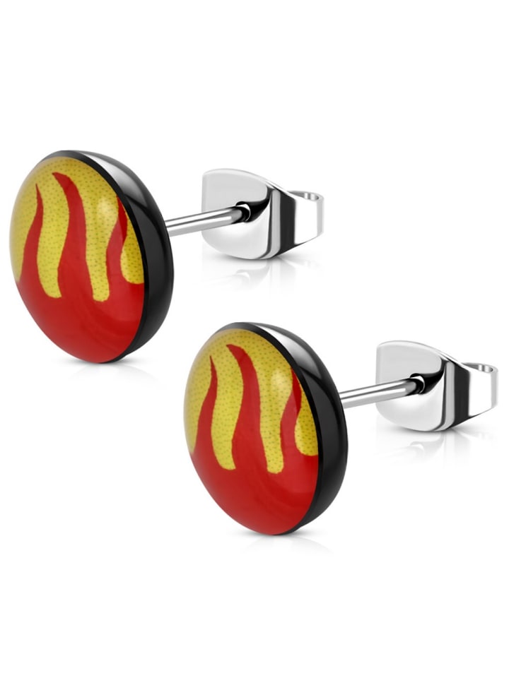 Ohrstecker in Rot