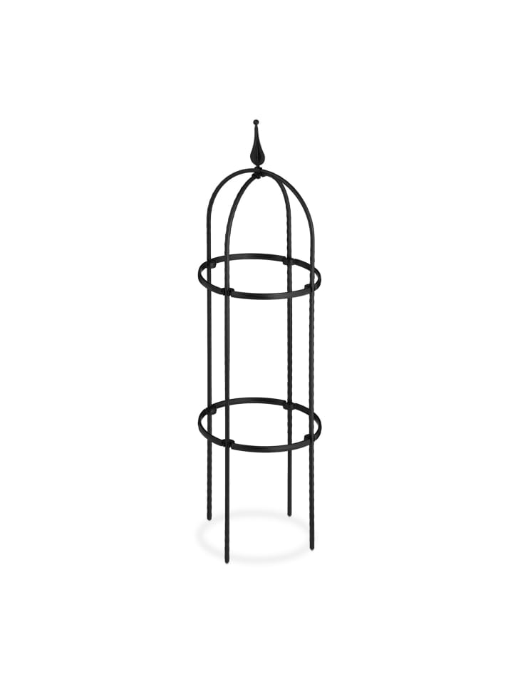 2 x Rankhilfe in Schwarz - (H)85 x Ø 25 cm