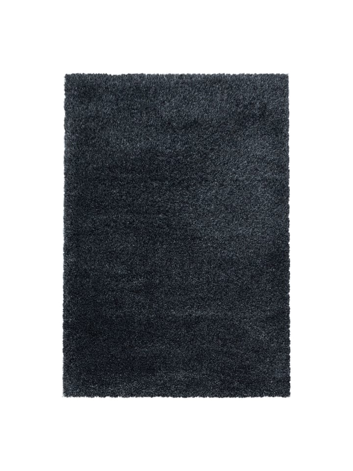 Hochflor Teppich Francesca in Anthrazit