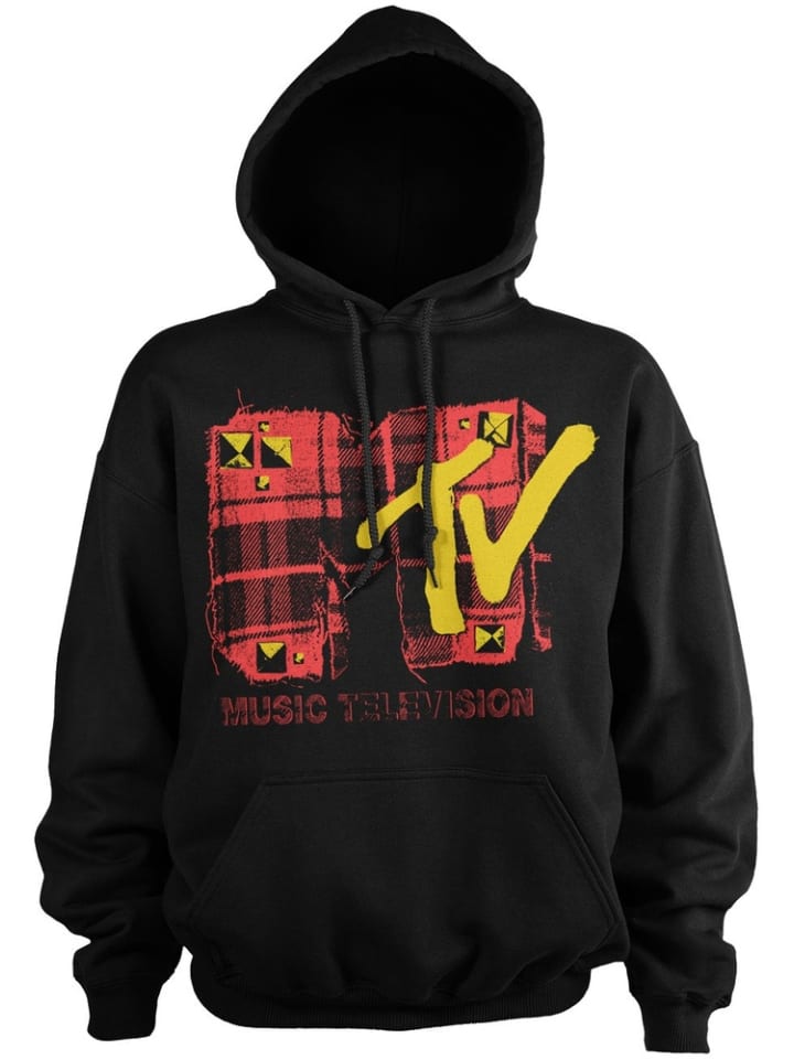 Hoodie "Plaid Big Tall Hoodie" in Schwarz