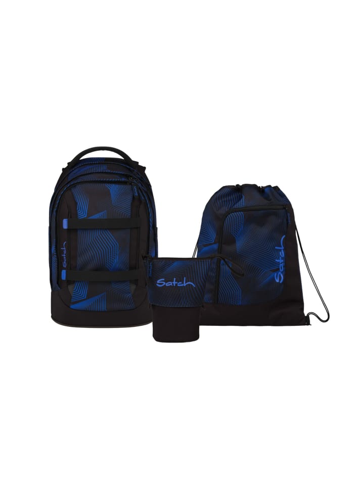 Schulrucksack-Set PACK "Seismic Blue" 3-tlg. in Blau
