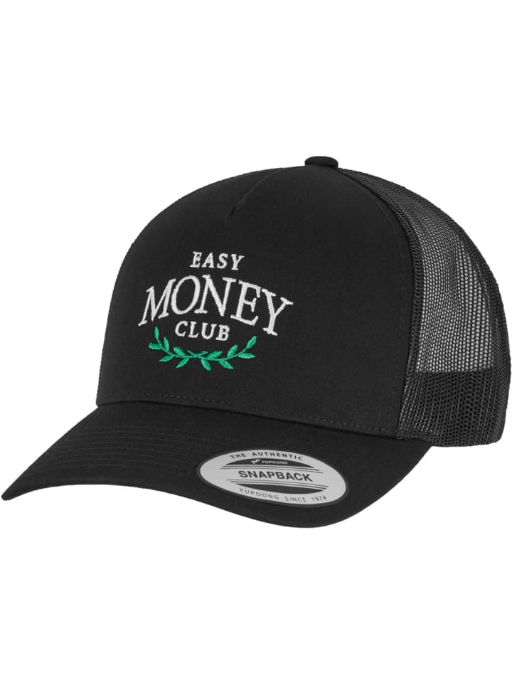 Cap "5-Panel Retro Trucker CapEasy Money Club" in Schwarz
