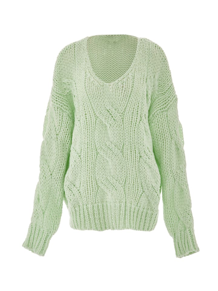 Damen Strickpullover in Lagune
