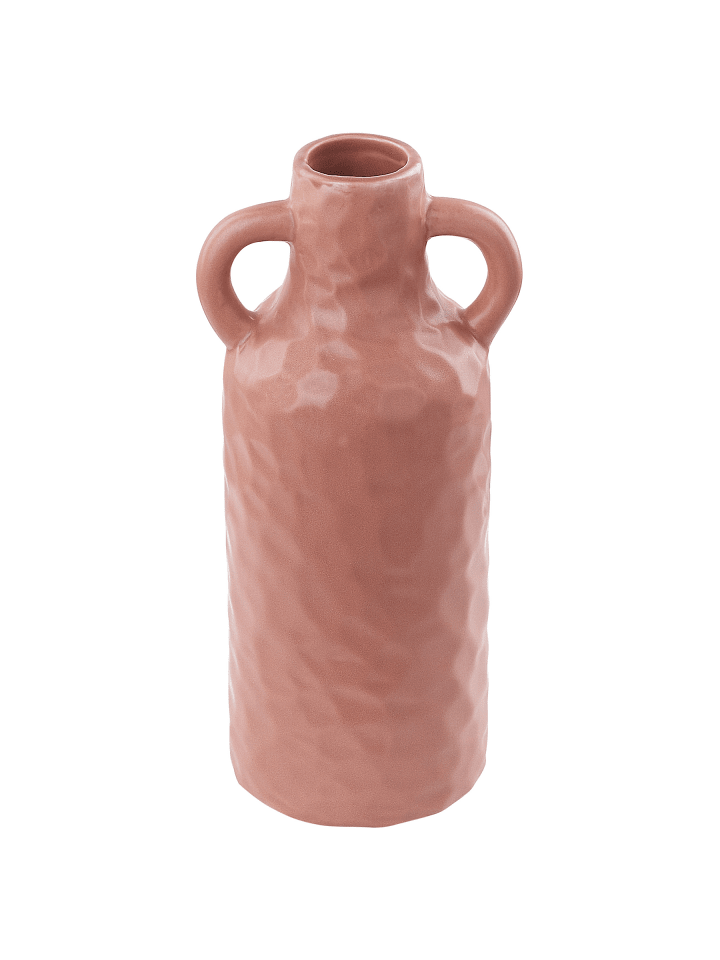 Blumenvase DRAMA in Rosa - (W) 10 x (H) 24 x (L) 10 cm