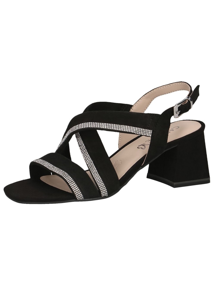 Sandalette in BLACK SUEDE