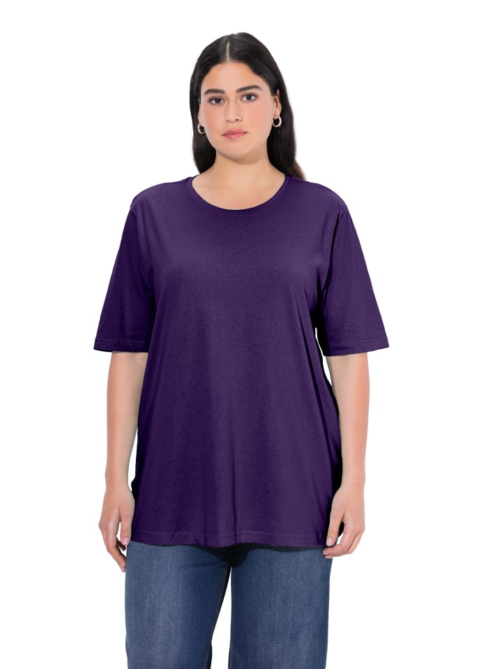 Shirt in tiefes violett