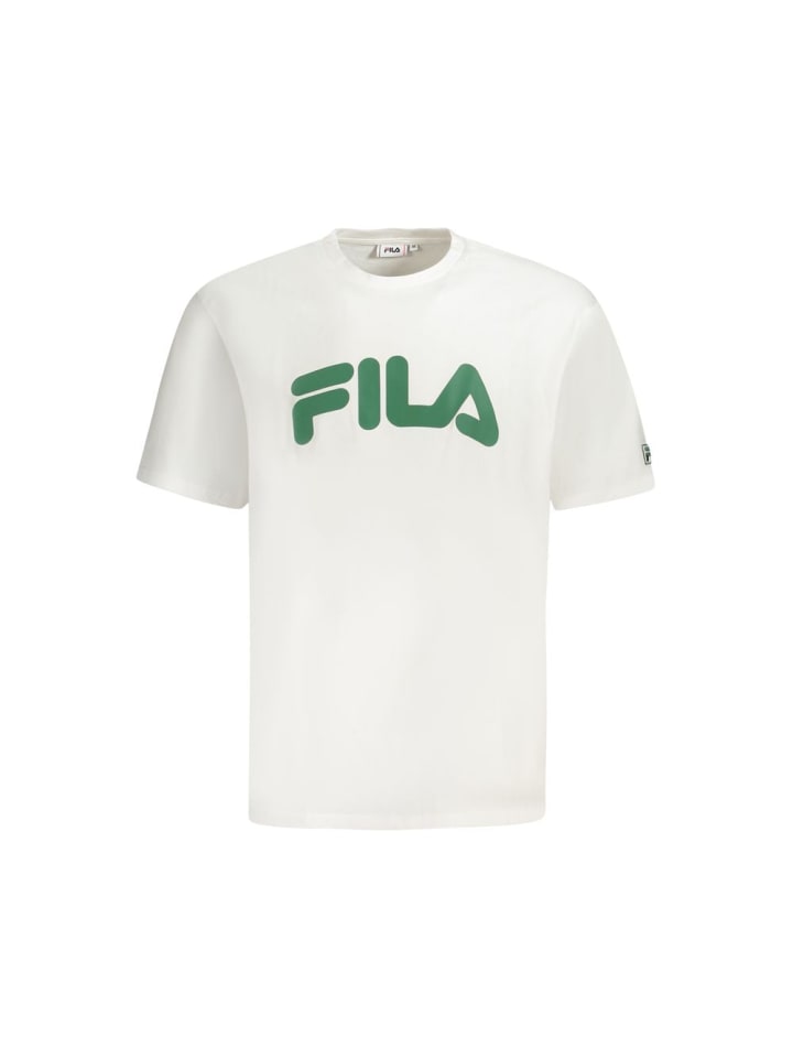 Weiß Baumwolle Herren T-Shirt