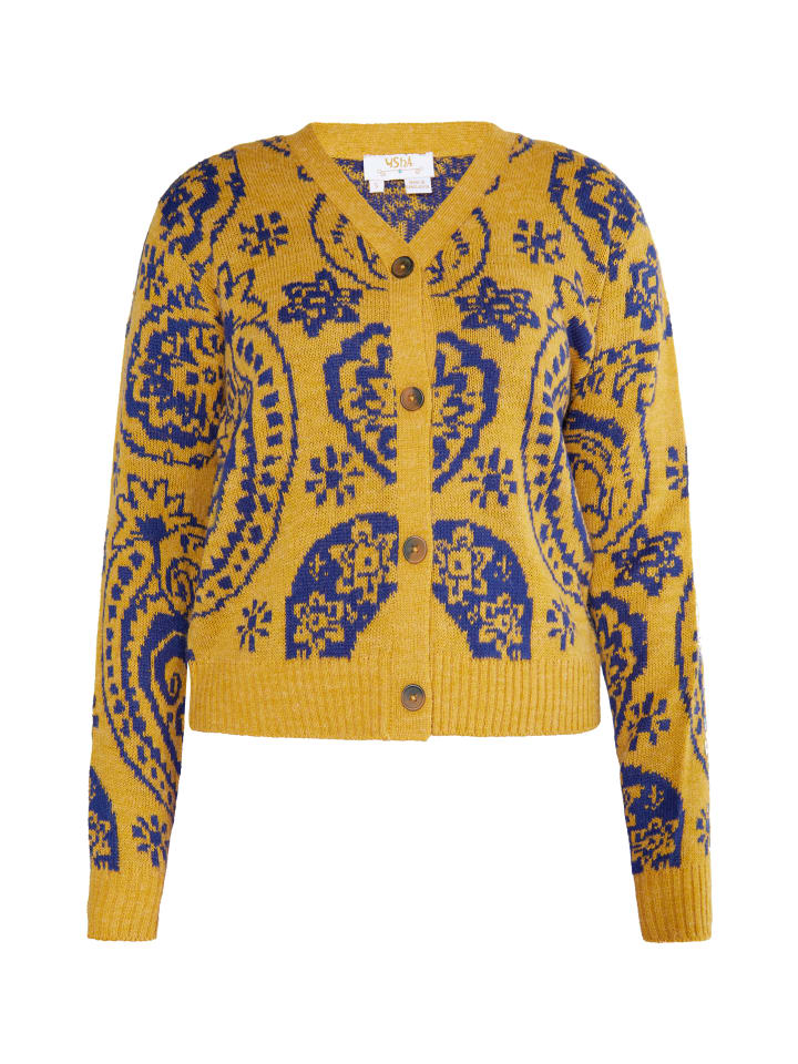 Damen Strickjacke in Curry