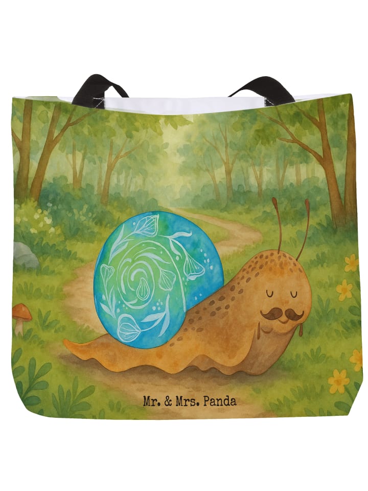 Shopper Schnecke Sir Design ohne Spruch in Weiß
