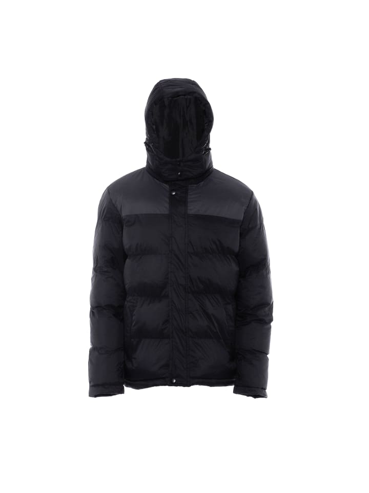 Herren Wattierte Steppjacke in Schwarz