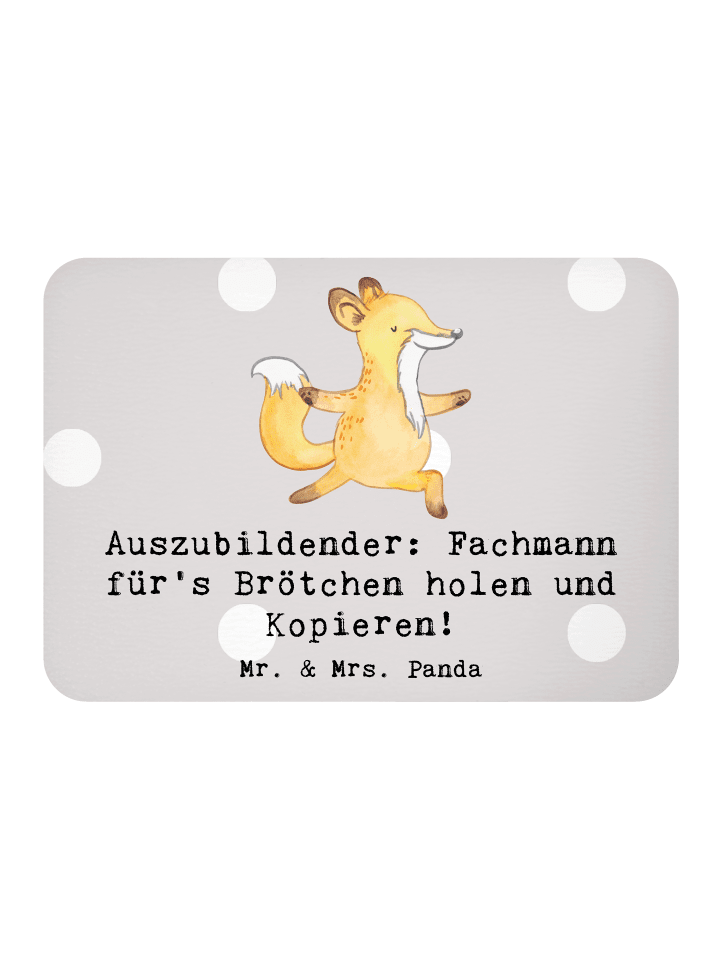 Magnet Auszubildender Profi mit Spruch in Grau Pastell