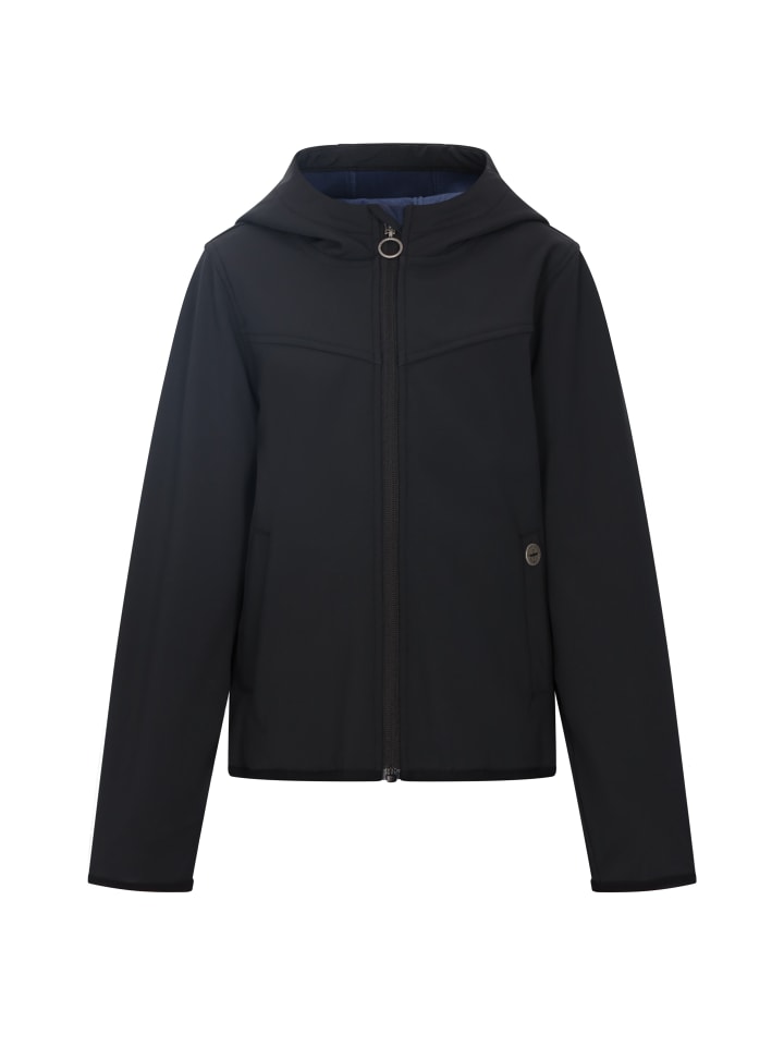 Mädchen (Kids) Softshellblouson in Schwarz