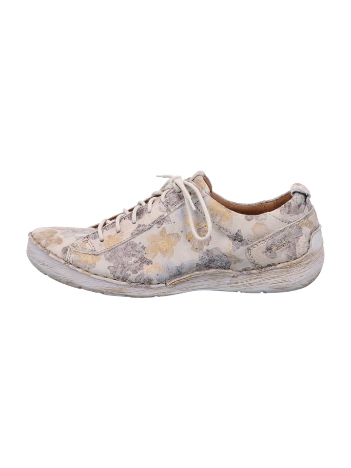 Komfort Schnürschuhe in Beige