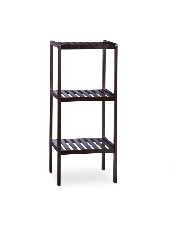 Badregal in Dunkelbraun - (B)34,5 x (H)80 x (T)33cm