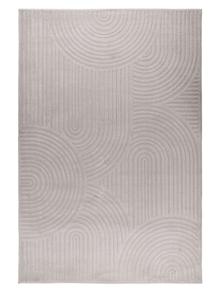 Wohnzimmer Teppich – Kurzflorteppich Bandito 325 in silber
