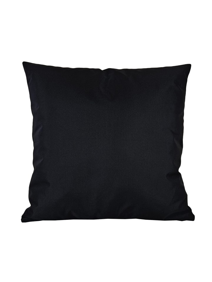 1x Outdoor Kissenhülle 50x50cm Uni in Schwarz