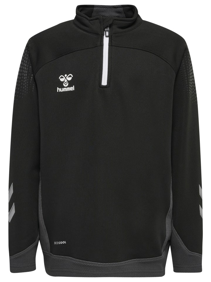 Halbreißverschluss Jacke Hmllead Kinder in BLACK