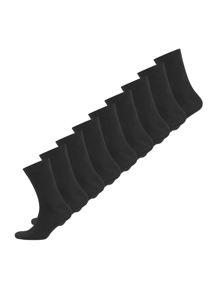 Basicsocken Ohne Gummi in Schwarz