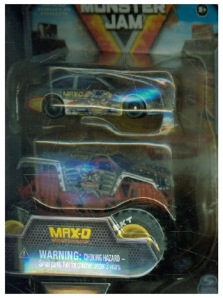 Spielzeug - MNJ Monster Jam Truck & Racecar 2-Pack