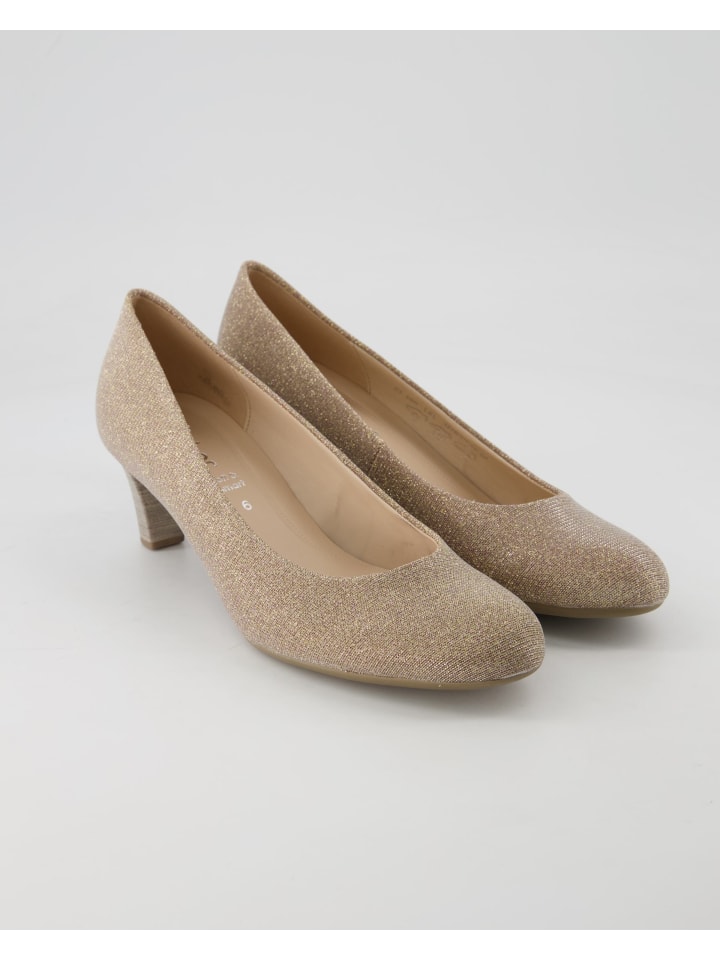 Klassische Pumps in Gold