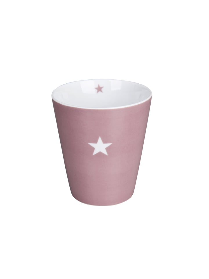 Becher Happy Mug Colourful Star in rosa