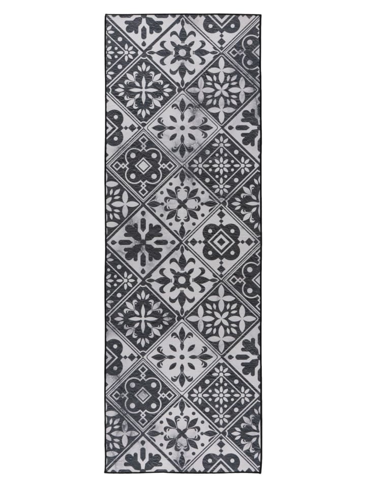 Flachgewebe Teppich Pelin 725 in Grau