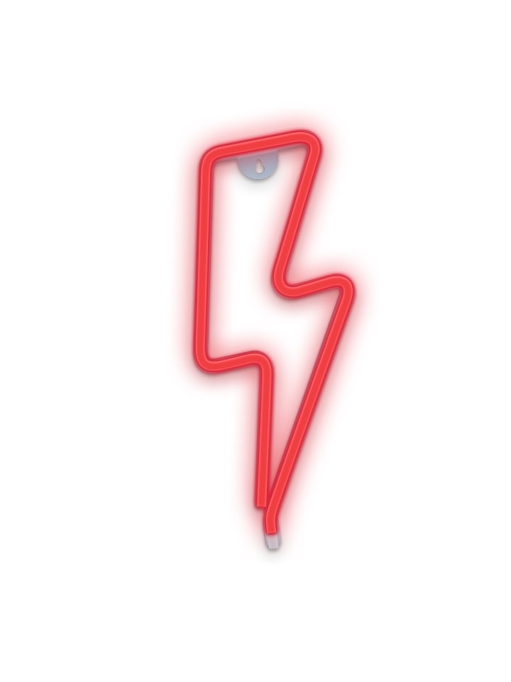 Neon LED Zeichen Licht Batterie / USB LED Licht Home Leuchtschild Nachtlicht Blitz - Rot in Rot