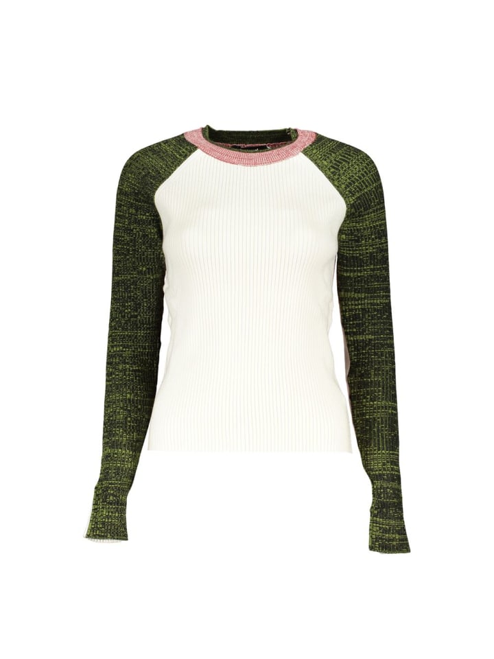 Weiß Viskose Damen Pullover