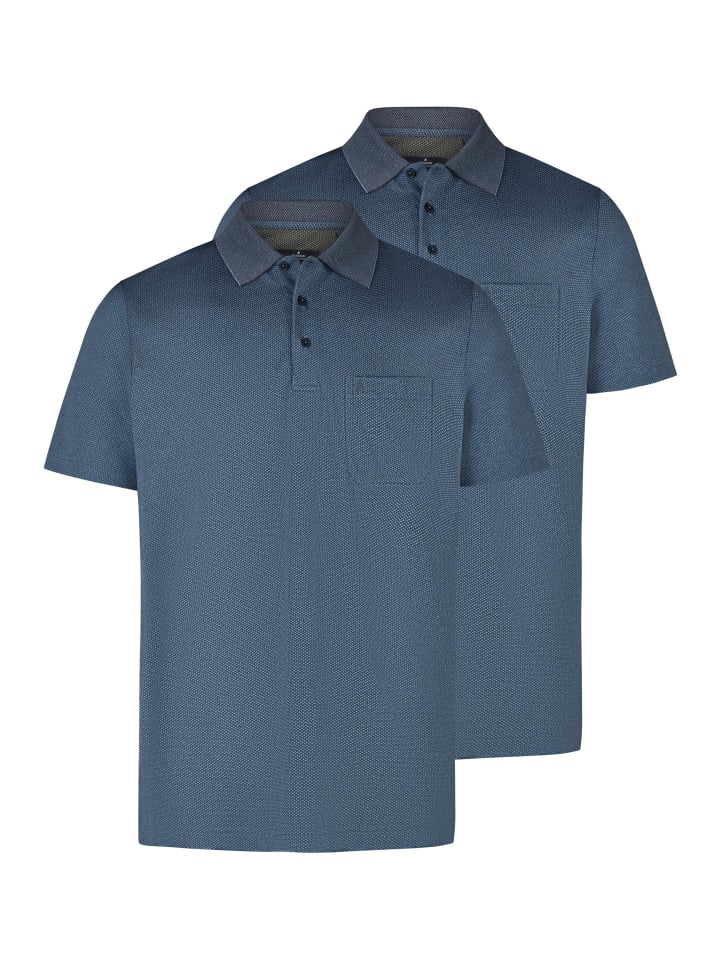 Poloshirt Basic in Marine