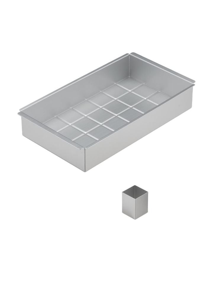 Backform in Silber - (B)31,5 x (H)5,5 x (T)18 cm
