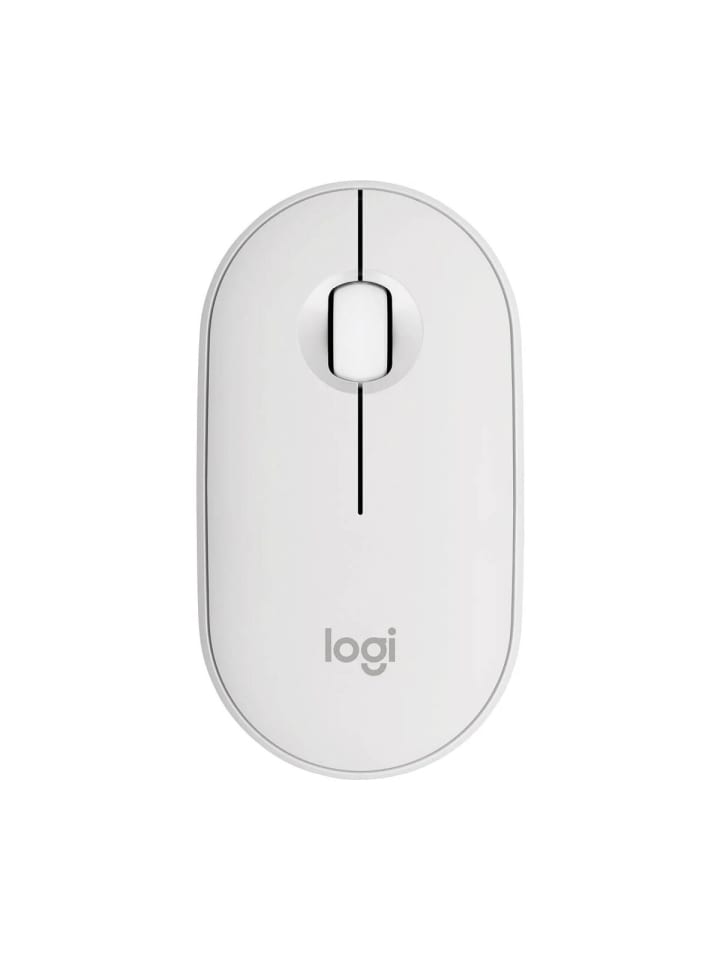 3 Tasten Maus Bluetooth M350s Maus mit integriertem Scrollrad in Weiß