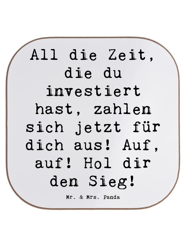 Bierdeckel Spruch Sportliche Wettkämpfe Erfolg ... in Weiß