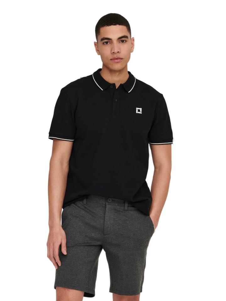 Poloshirt ONSFLETCHER in Schwarz