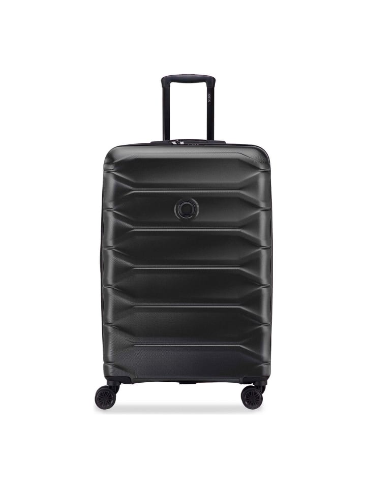 Meteor 4 Rollen Trolley L 78 cm mit Dehnfalte deep black