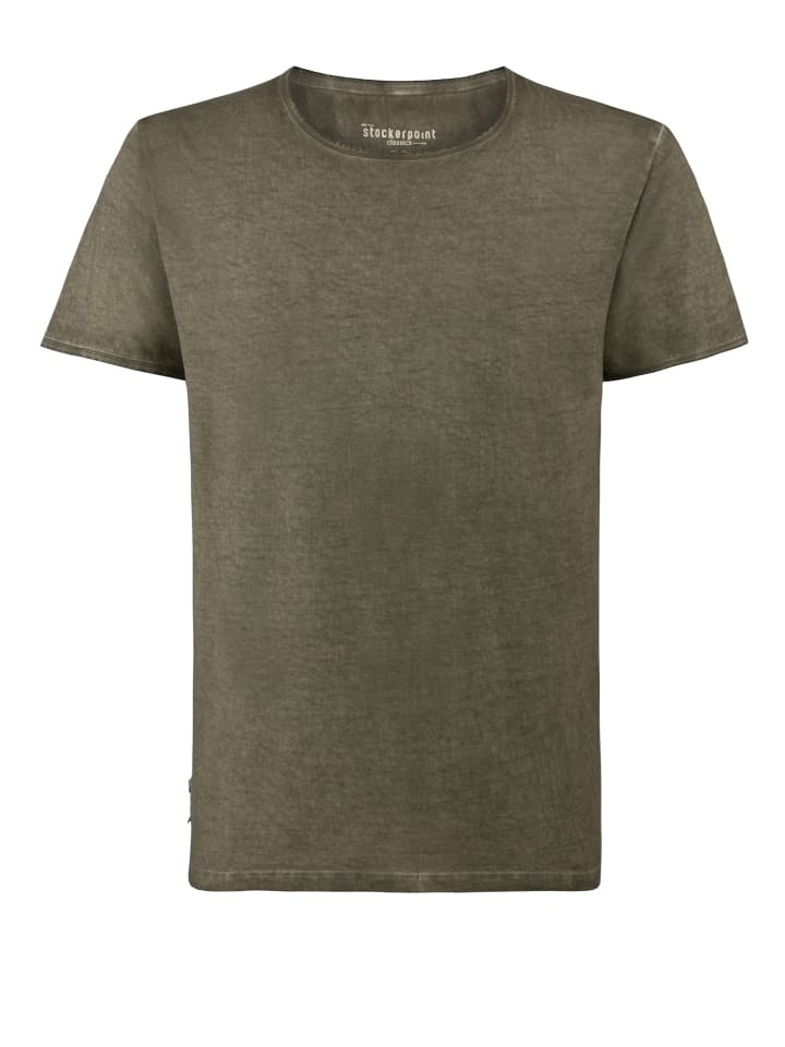 Rundhals Shirt "Falko" in olive