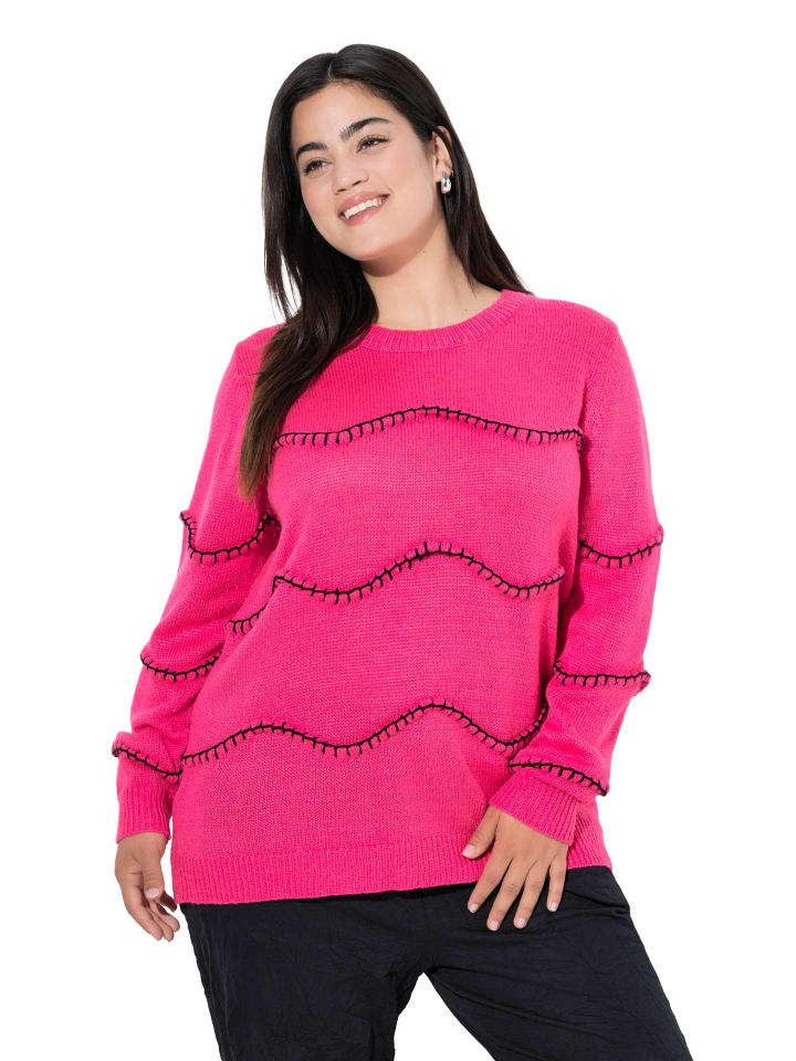 Pullover in hibiskuspink