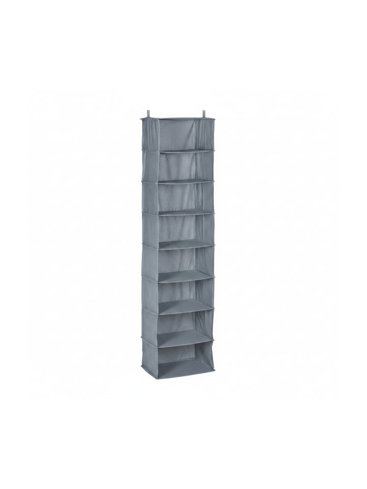 Kleiderschrank-Hängeregal in Grau - (B)36 x (H)140 x (T)20 cm