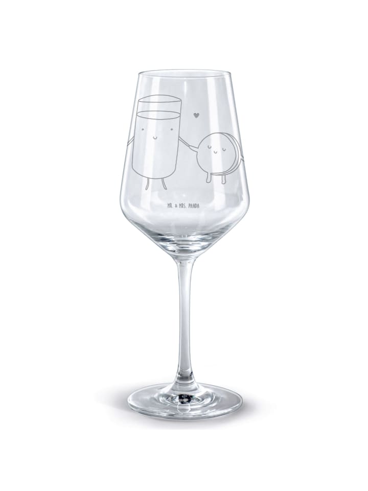 Weinglas Milch Keks ohne Spruch in Transparent