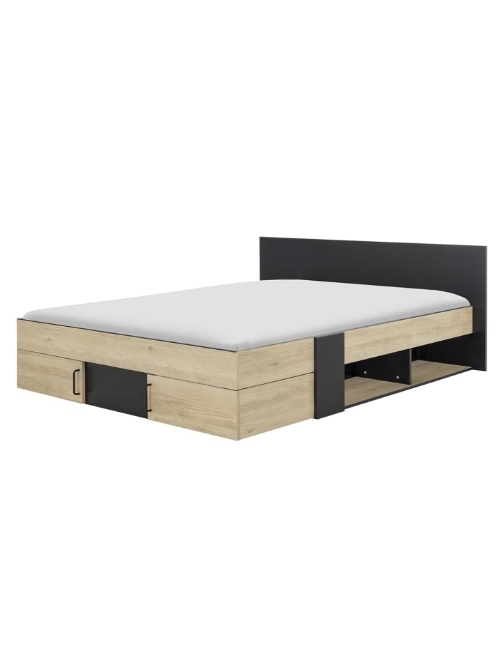 Bett SWIVE in Kastanienbaum - (W)180 x (H)80 x (L)204 cm