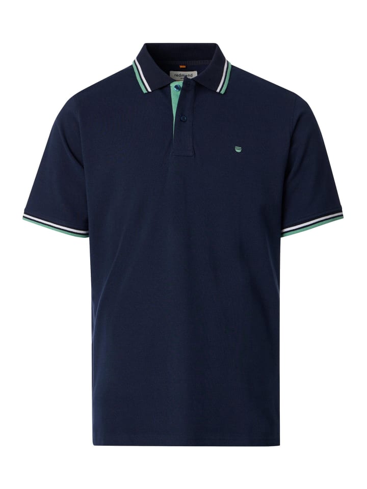 Poloshirt Basic in Dunkelblau